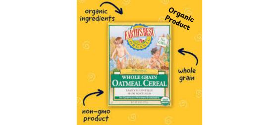 Earth's Best Whole Grain Oatmeal Cereal